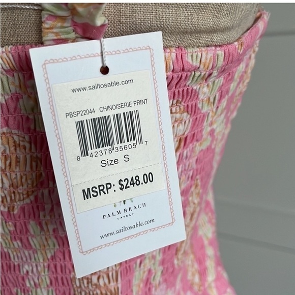 Sail To Sable x Palm Beach Lately Flutter Sleeve Dress Size Small NEW! - Picture 6 of 7